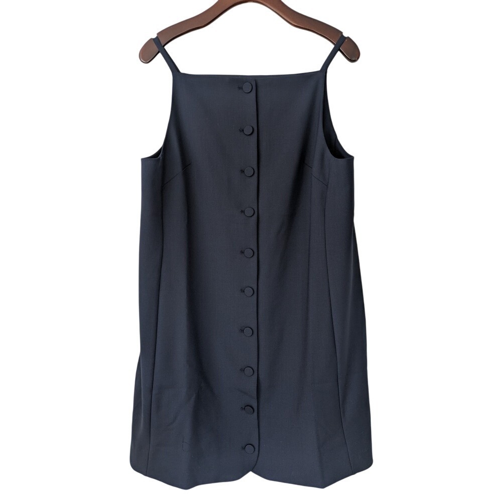 Madewell High-Neck Sleeveless Vest Mini Dress Navy Blue Size 10 NWT NS308